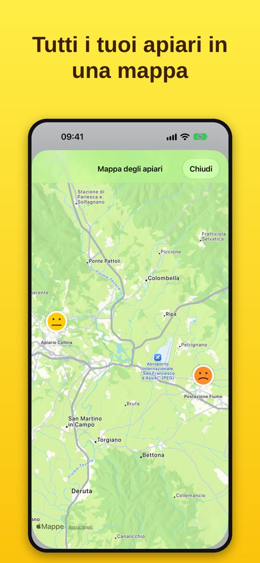 ApiAmo: mappa degli apiari